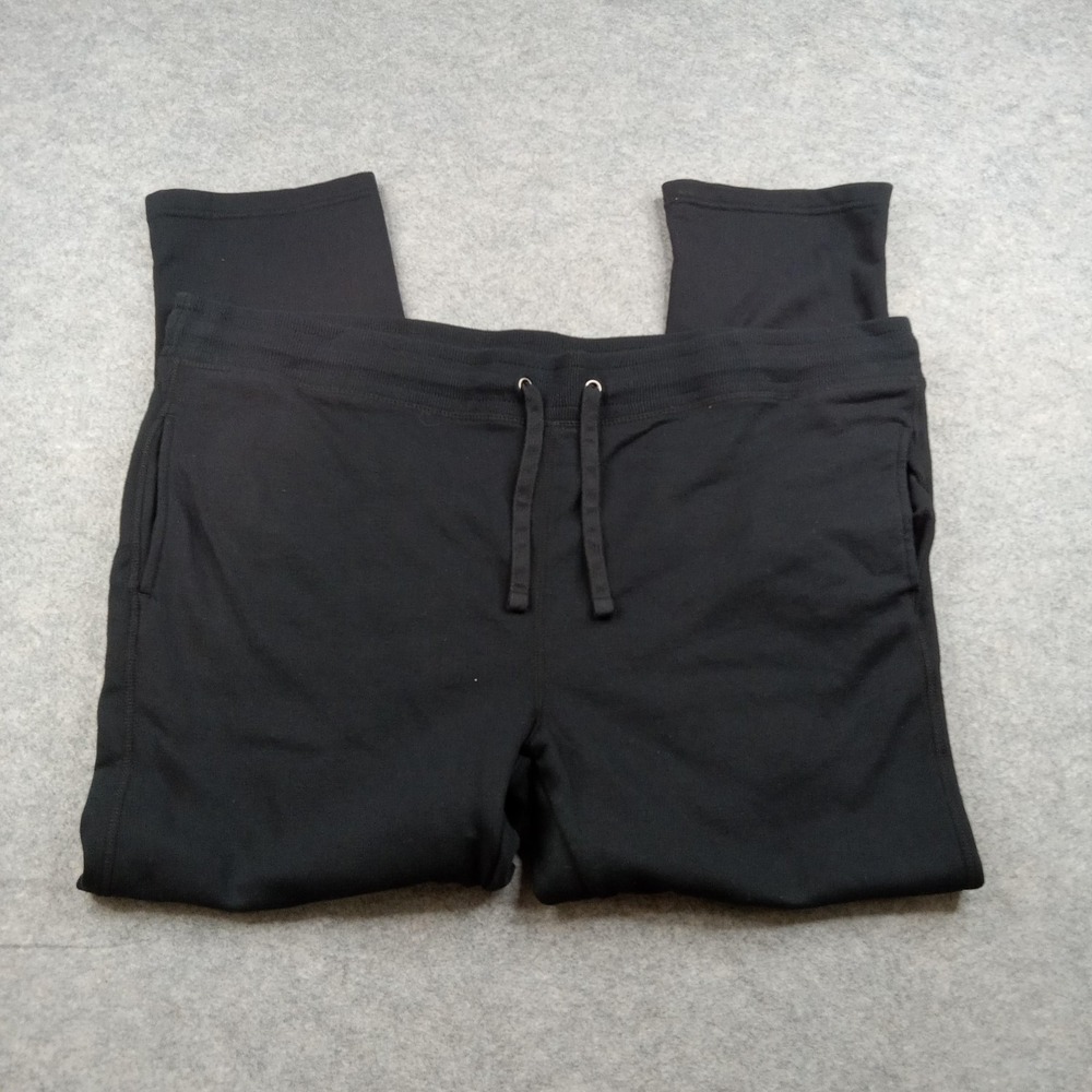 Goodfellow & Co Sweatpants Mens 2XL Black Fleece Open Bottom Lounge Casual